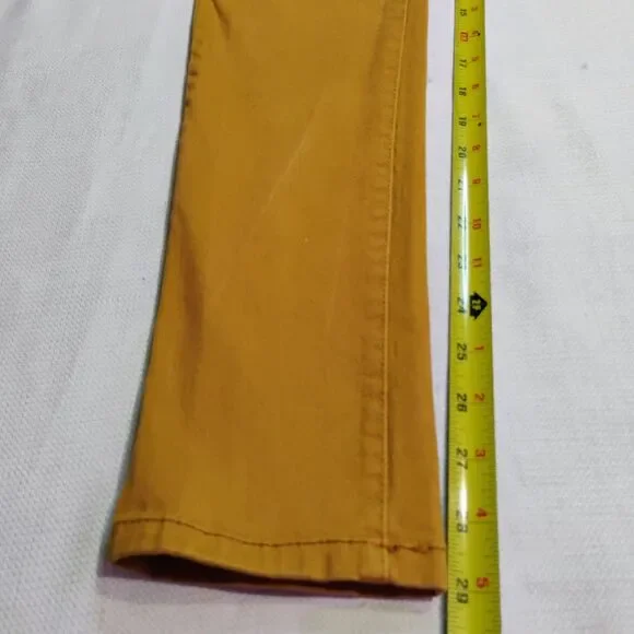 Emperial Women’s Size 7 Mustard Yellow Skinny Stretch Low Rise Jeans Embellished - Picture 4 of 15